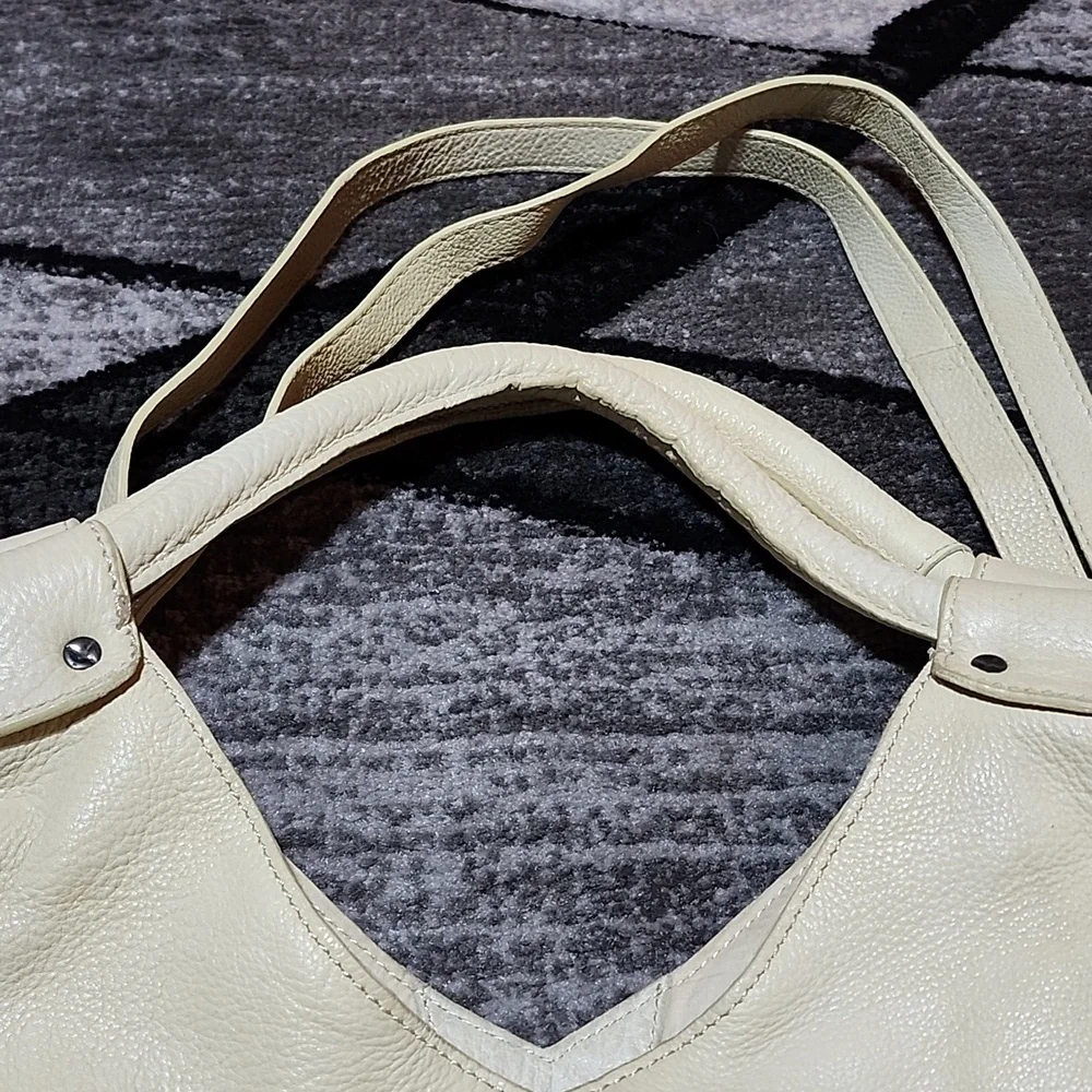 FREE PEOPLE VALENCIA STUDDED LEATHER SLOUCHY BUCKET TOTE BAG
